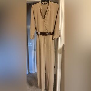 Zara long sleeved jumpsuit, size M
